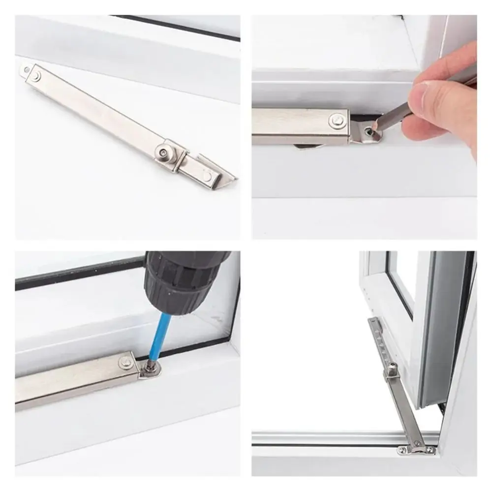 Angle Controller Wind Brace Stopper Window Fixed Telescopic Window Limiter Practical Sliding Window Restrictor Locks Hardware