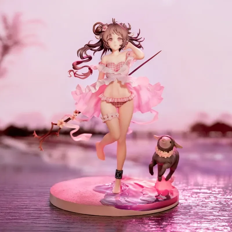 Arknights Anime Figure Eyjafjalla Beach Swimsuit Model Dolls Kawaii  Figurine Room Decoration Adult Children Toy Birthday Gift