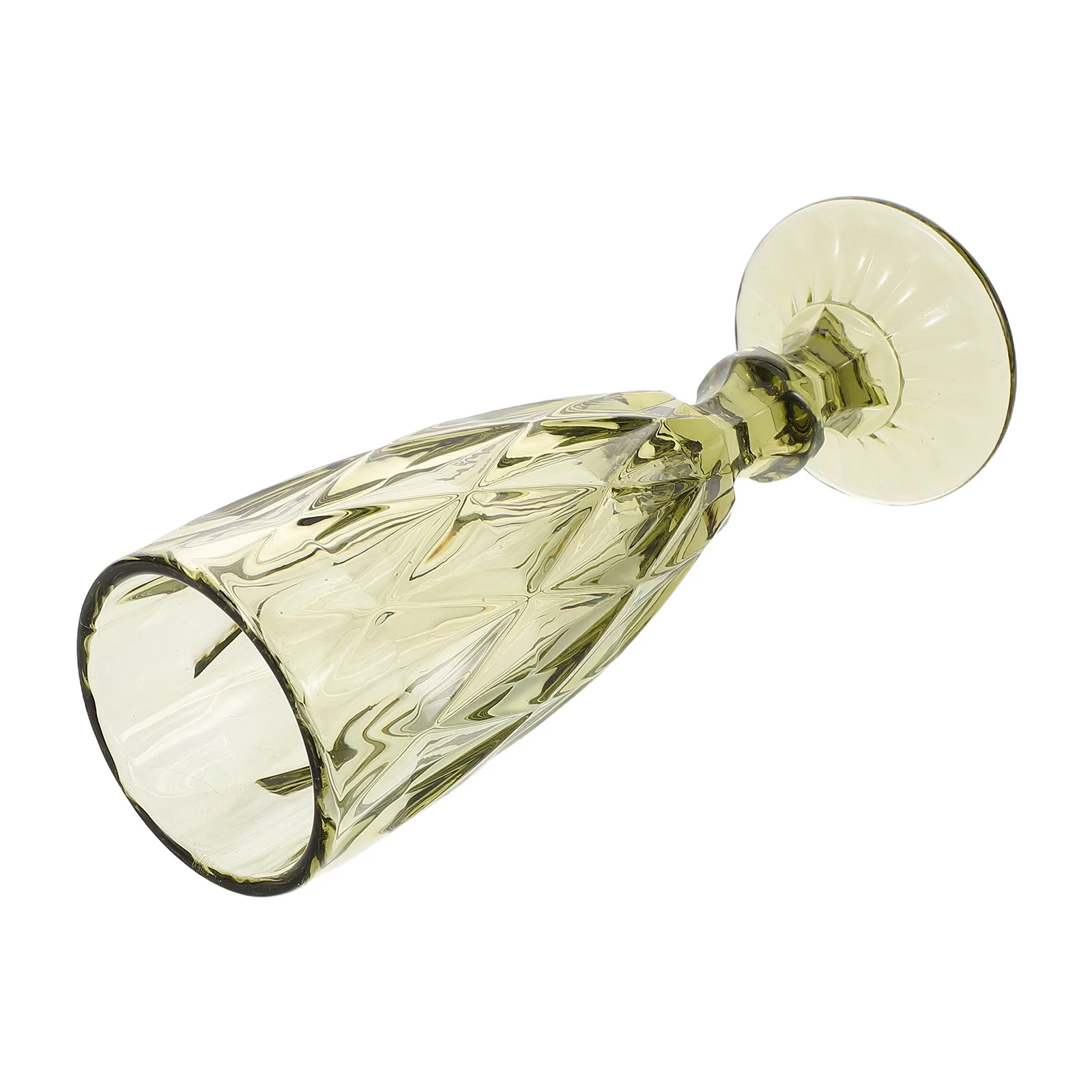 

Elegant Stemmed Glasses Carved Cups Drinking Celebration Glassware Wine Embossed Beverages