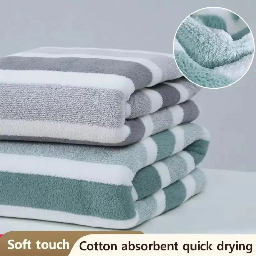 Paquete de 1 toalla de baño gruesa, con gran absorción de agua y secado rápido, no suelta pelusas, duradera, muy adecuada para familias y playa.
