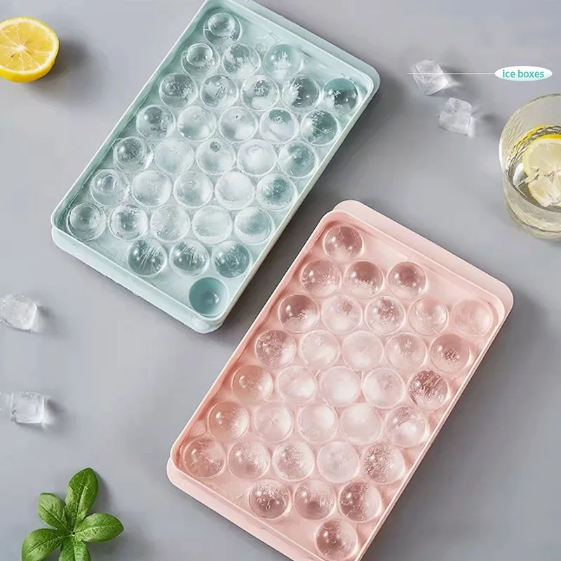 

Household Covered Spherical Ice Cube Mold Easy To Demold Large Capacity Ice Hockey Mold Diy Ice Hockey Tools Kitchen Accessories