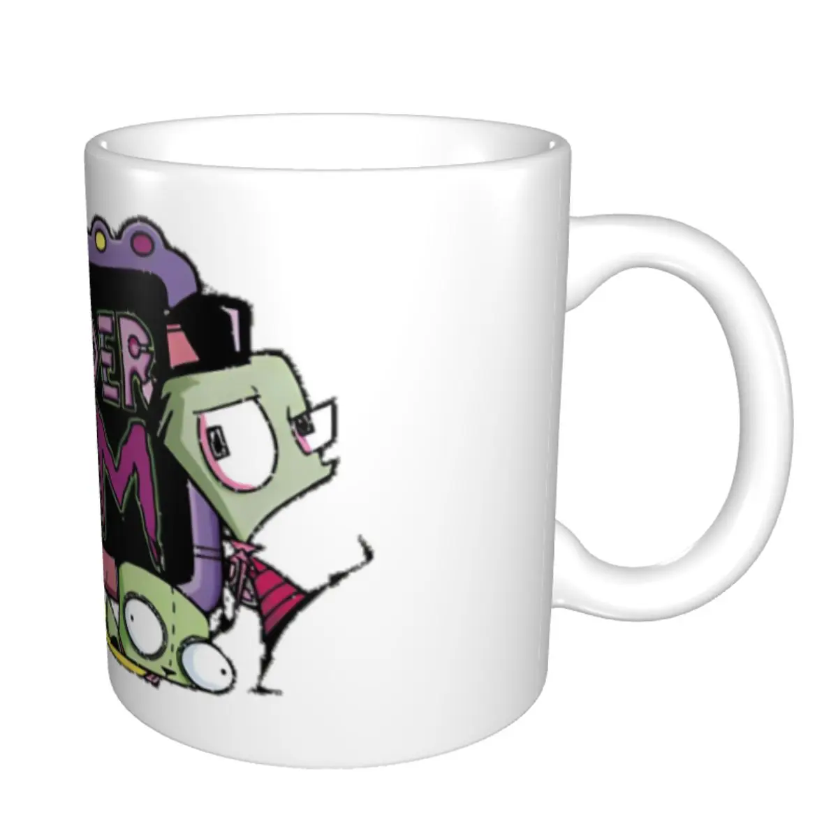 Custom I-Invader Z-Zim Cartoon Mug Ceramic Coffee Mug Creative Present