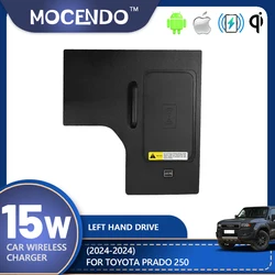 For Toyota Land Cruiser Prado 250 LC250 2024 2025 LHD Car Central Control Wireless Charging Car Interior Accessories