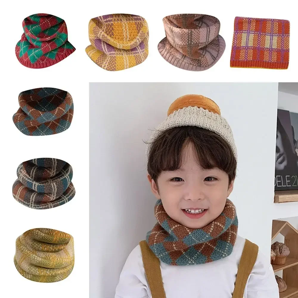 Thickened Baby Thermal Neck Warmer Windproof Coldproof Elastic Children Kids Winter Scarves Soft Snood Cowl Tube Autumn Winter