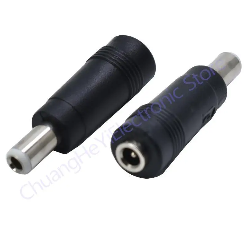 DC Power Adapter Connector Plug DC Conversion Head Jack Male 5.5*2.5mm Turn Socket Female 3.5*1.3mm