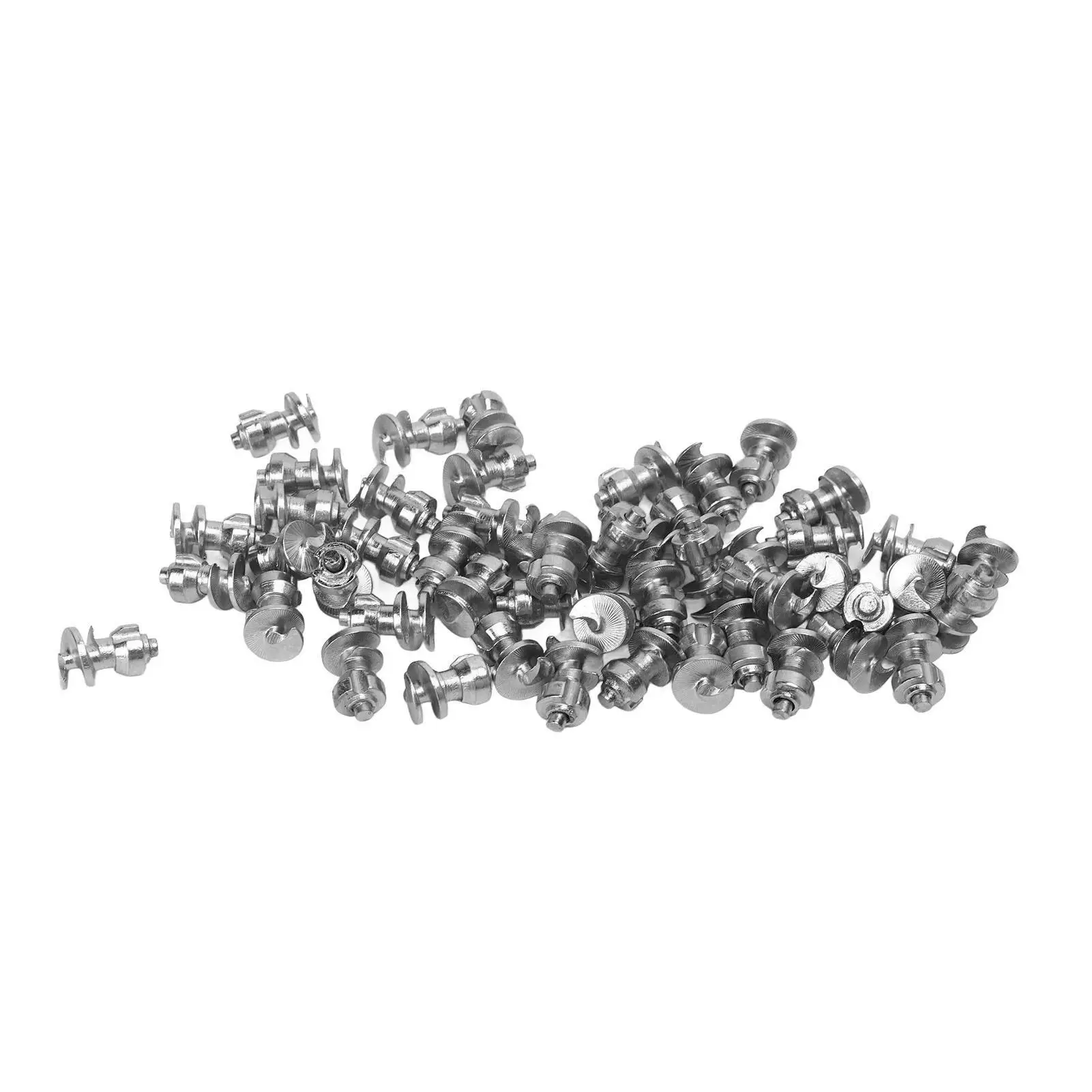 Silver Snow Tire Studs for Trucks - Screw-On Wheel Spikes for Enhanced Traction