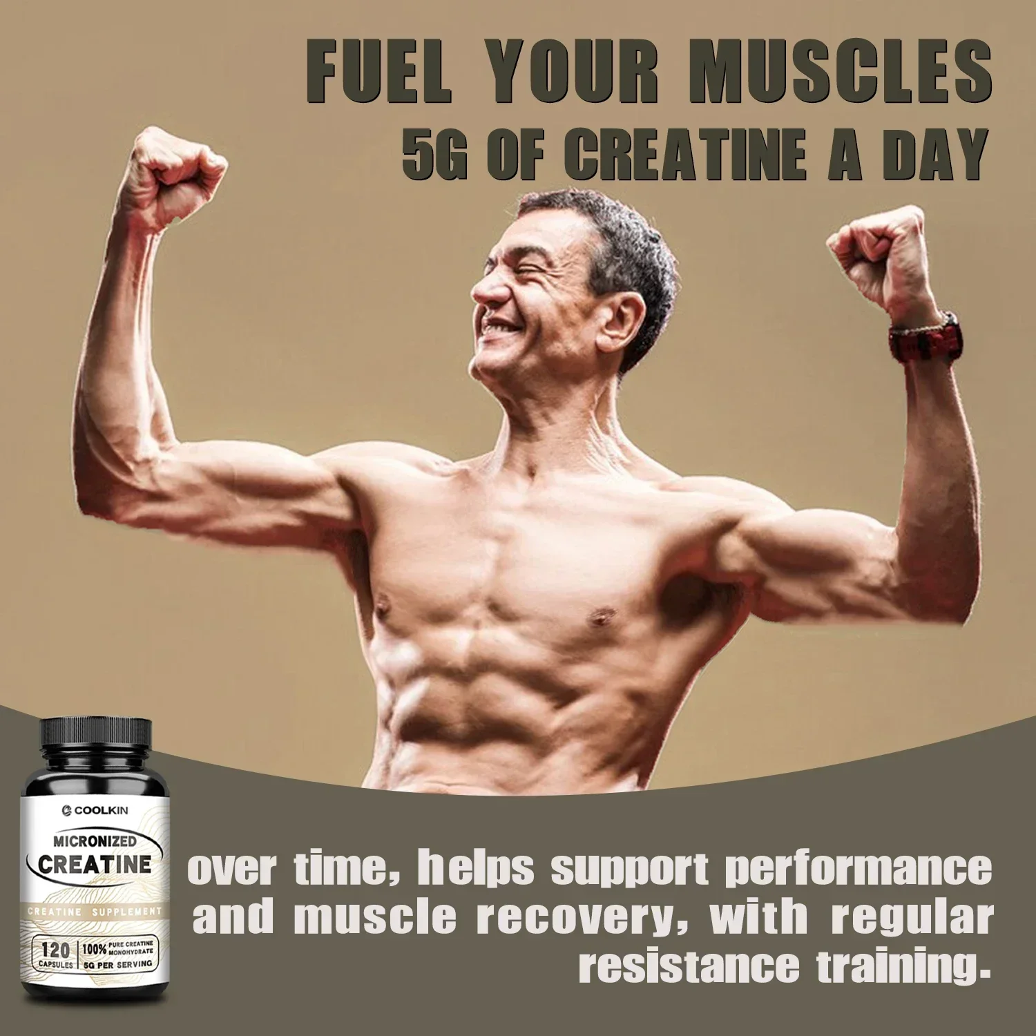 Micronized Creatine - Creatine Monohydrate Muscle Growth & Strength, Improve Performance