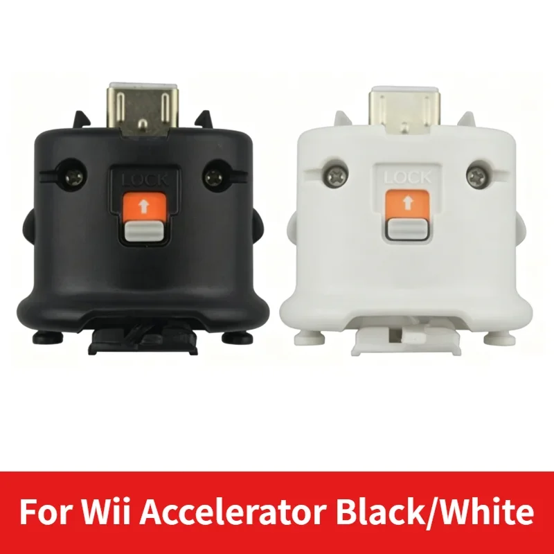 For WII Motion Plus Adapter For WII Controller Motion Sensor Accelerator Black White Color Game Console HandleMotionEnhancement
