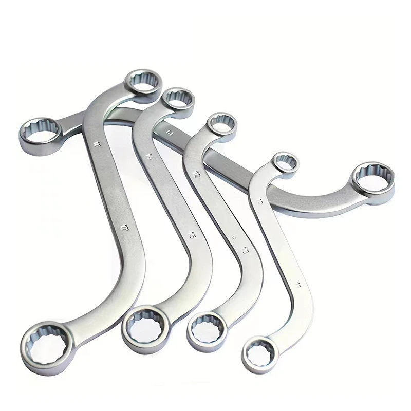 5 Pcs S-Style Box Wrench Set Double S-Shaped Wrench 12-Point Box Ends Easy Operate Anti-rust Steel for DIY Tool