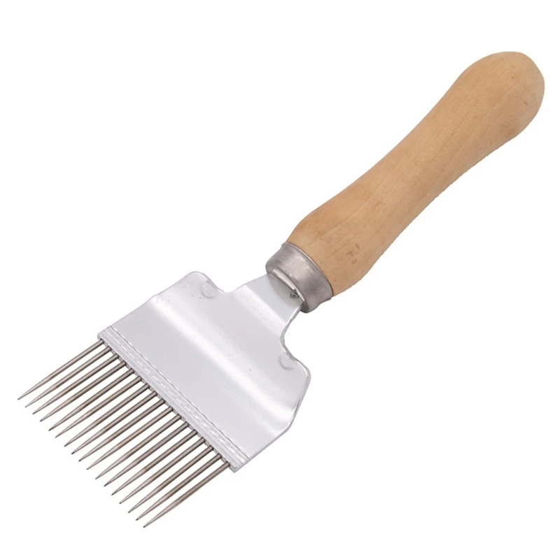 

Beekeeping Honeys Fork Shovel Tool with Wooden Handle Combs for Beekeepers