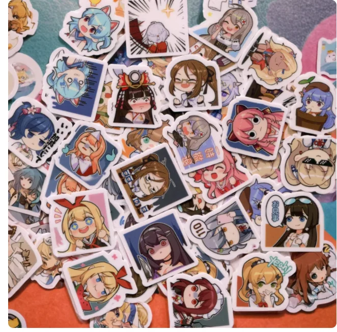 40pcs MahjongSoul Ichihime Miki Nikaidou 2-3cm diy 귀여운 스티커