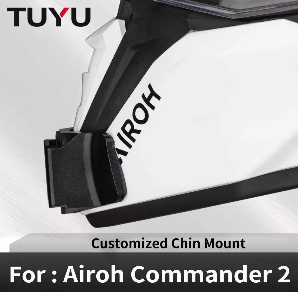 For Airoh Commander 2 Customized Helmet Chin Mount for GoPro13 12 DJI Action 6 5pro 4 3 Insta360 X5 X4 X3 AcePro2 Action Camera