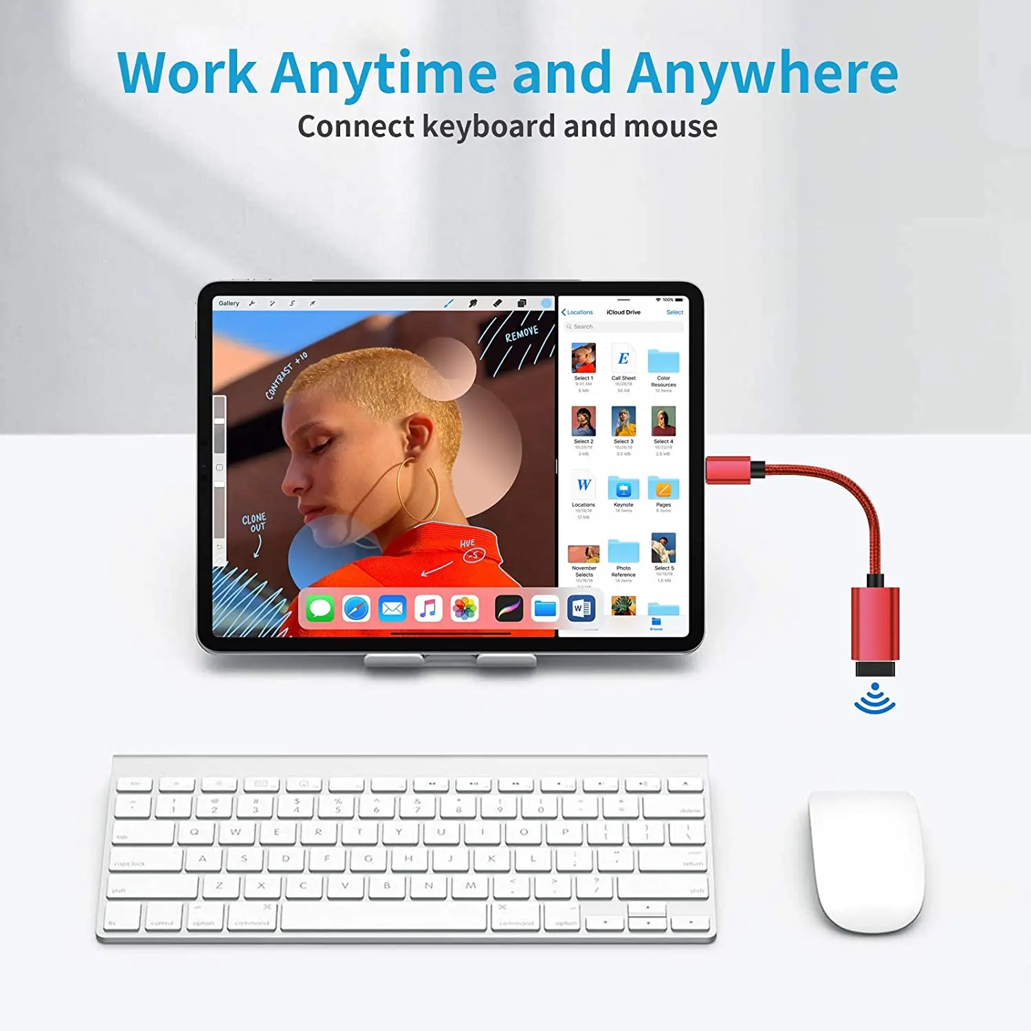 OTG Cable Type C to USB Female Adapter Cable For Macbook Samsung Huawei Honor Xiaomi Realme POCO USB Adapter Cable USB C Cable