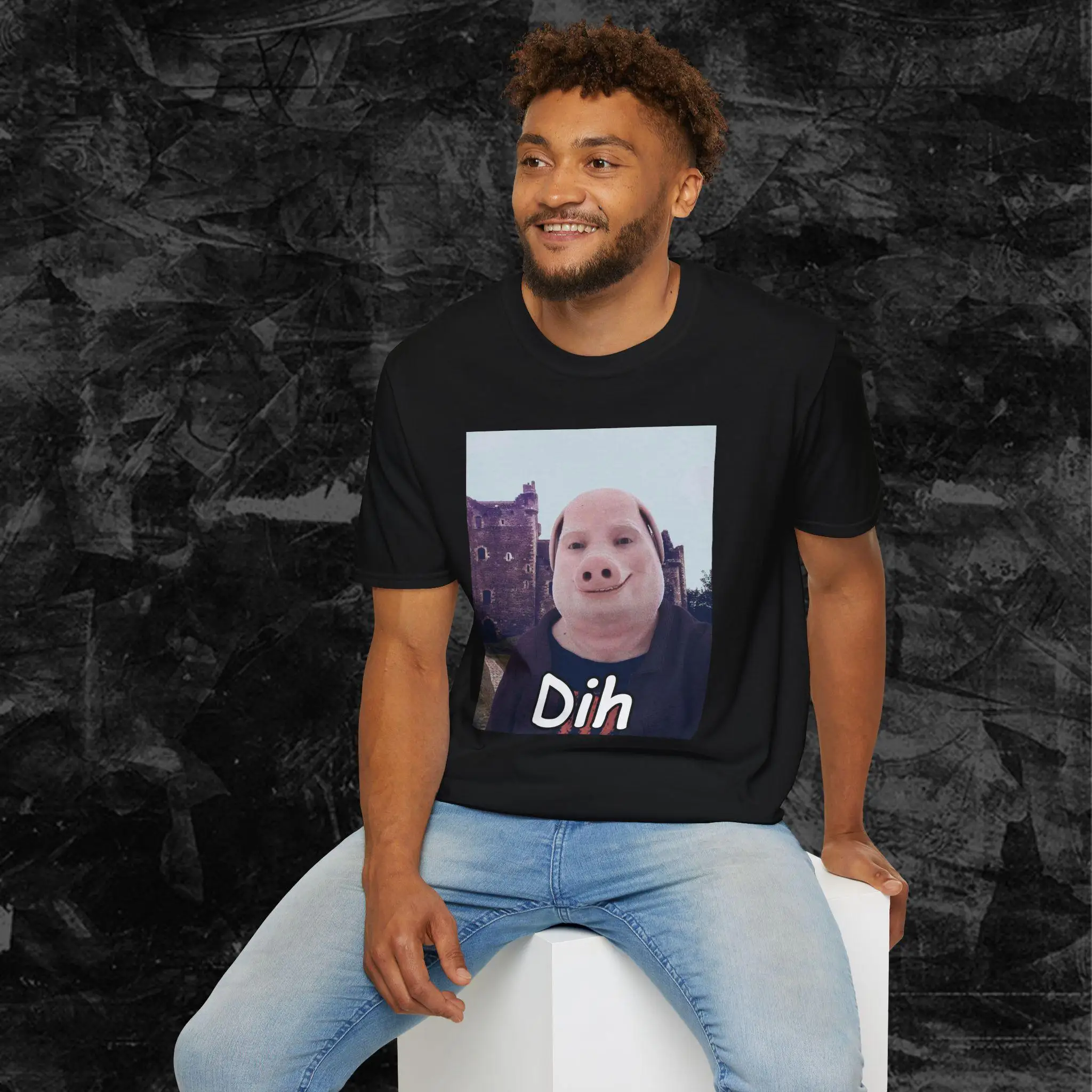 John Pork Dih Funny Internet Brainrot T-shirt for Women T Shirts Sleeve Tops Summer Short Sleeved Harajuku Streetwear Tops Tees