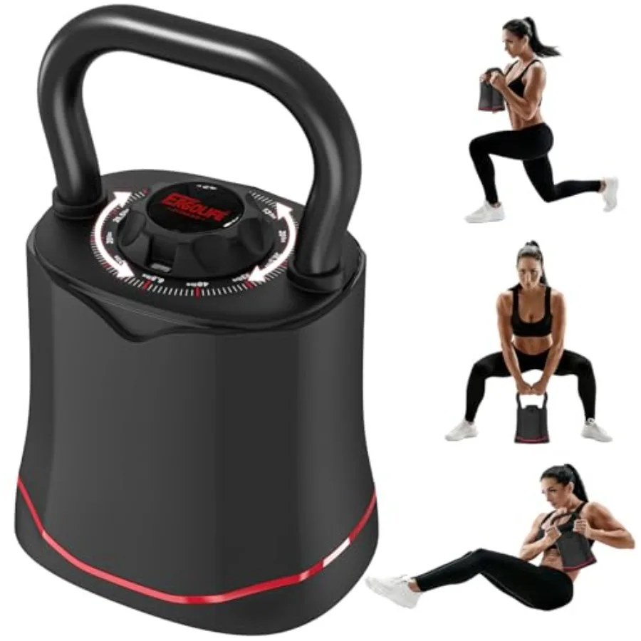 Versatile 40LB Adjustable Kettlebell Set
