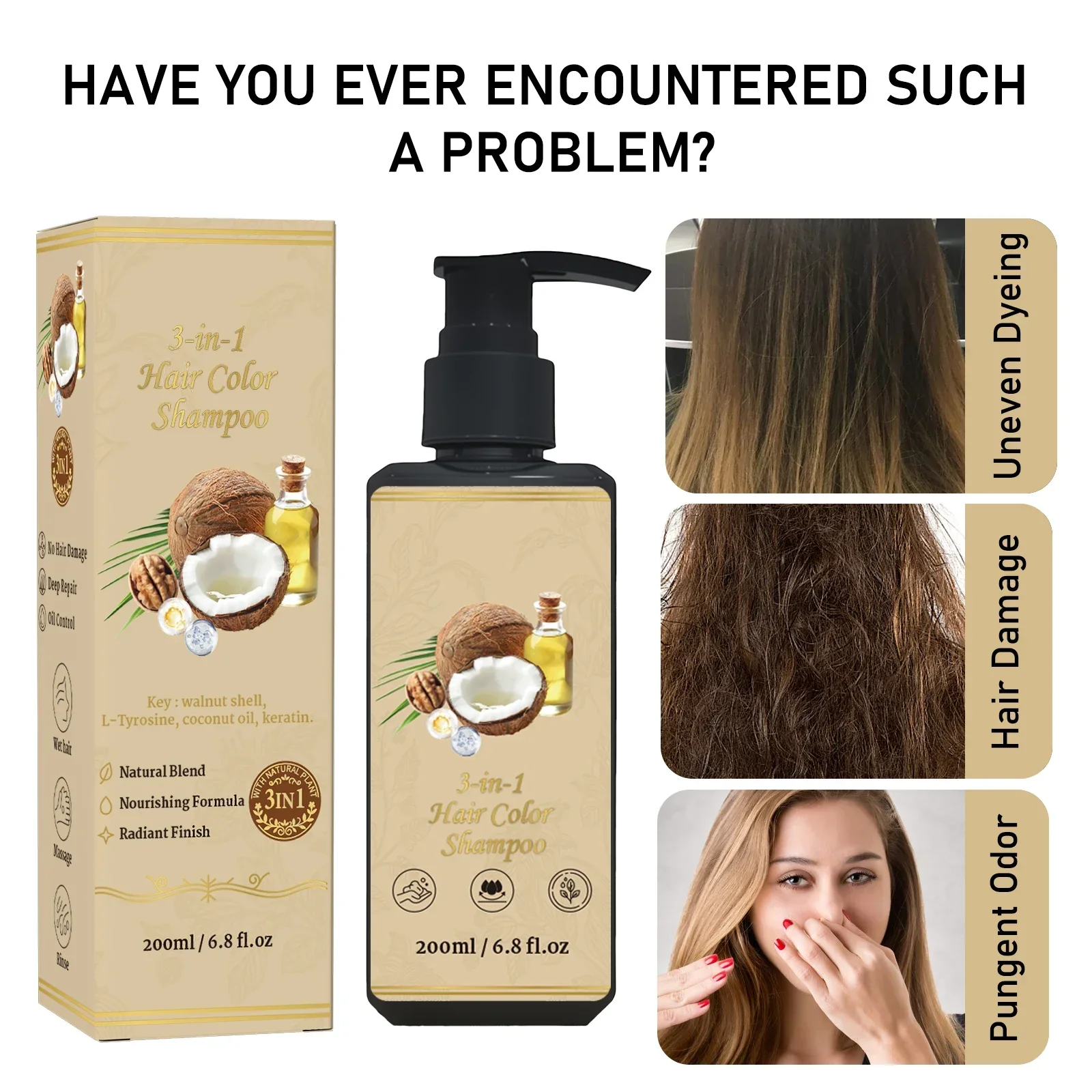 shampoo-para-cobertura-de-cabelos-grisalhos-sem-danos-200ml-coloracao-3-em-1-com-Oleo-de-coco-e-queratina-nutre-e-tinge-em-uma-etapa