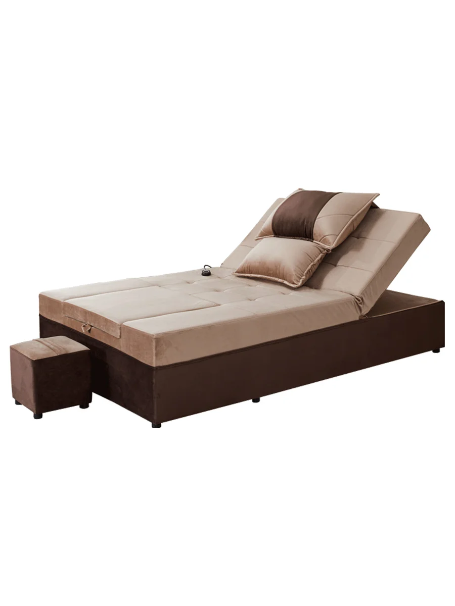 Foot massage sofa, beauty eyelash salon, reclining chair, electric massage integrated bed