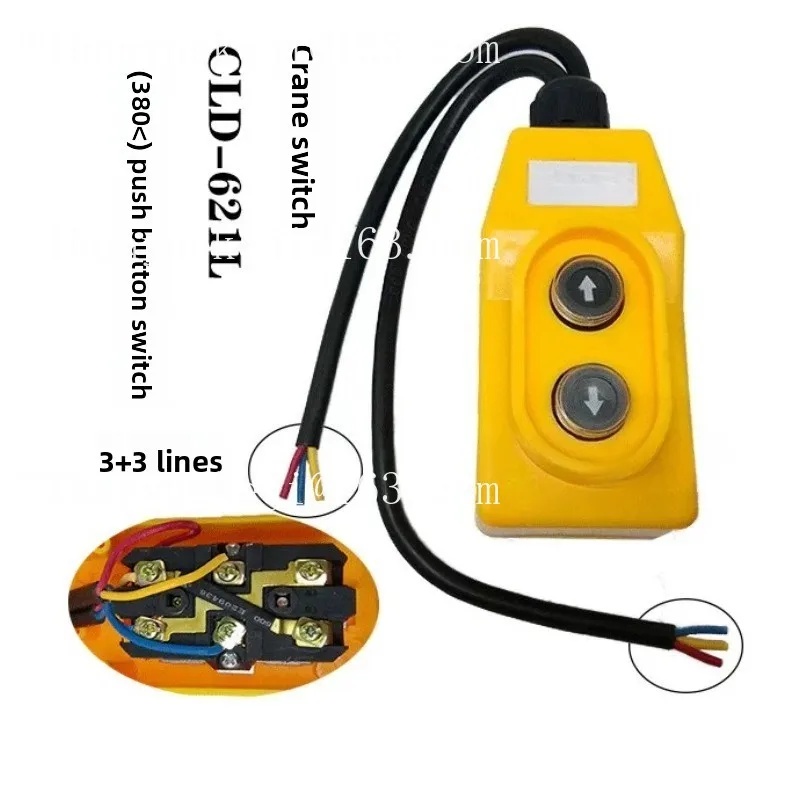 Electric Hoist Lift CLD-621L Crane Switch Miniature 380V Three-phase Button Up and Down Switch Controller