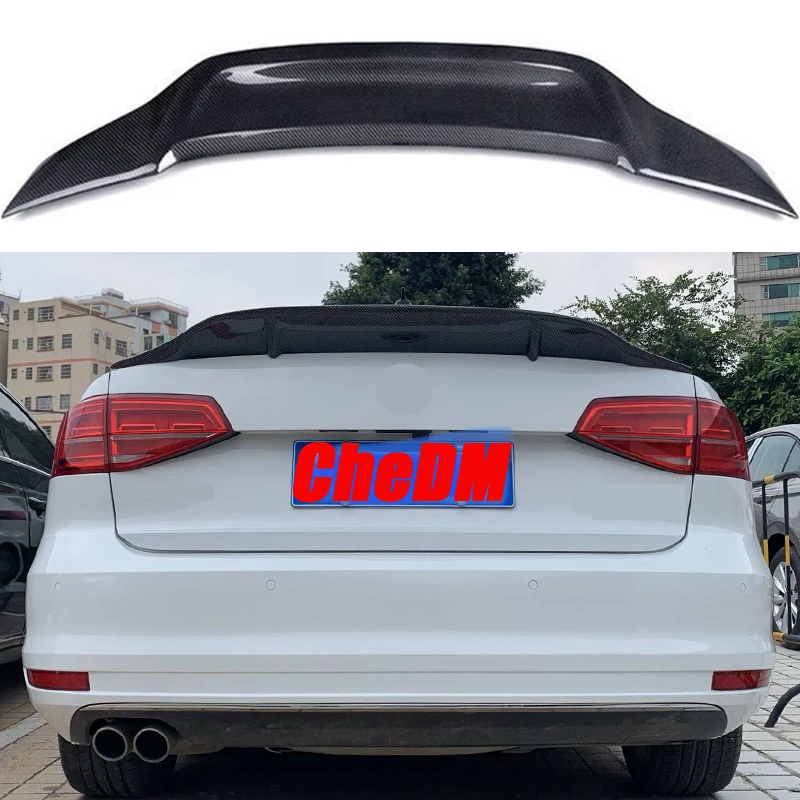 For 2012-2018 Volkswagen Sagitar  Jetta MK6 100% Real Carbon Fiber Highquality Rear Spoiler Trunk Lid Diffuser R Styl