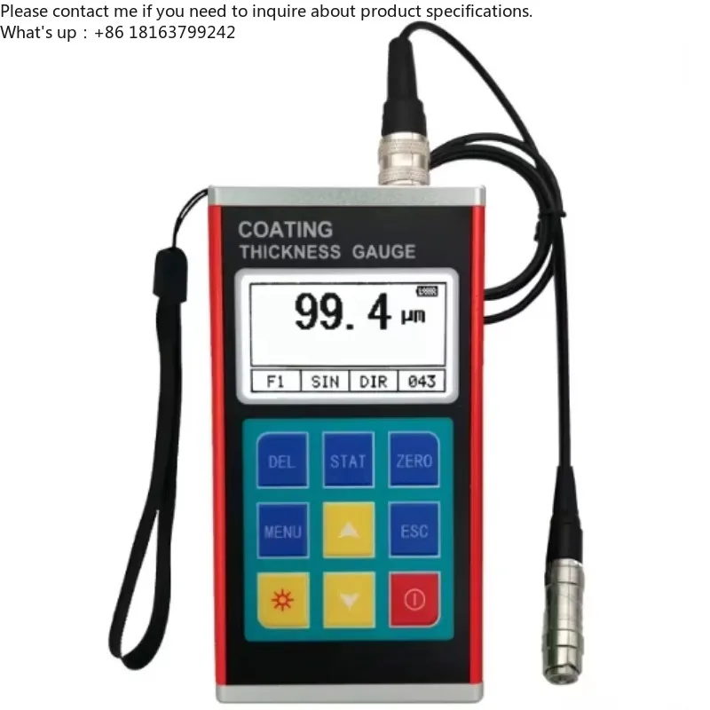 DTEC DC220F Digital Coating Painting Thickness Gauge Metal Shell Data Pro Software,Measuring Rang:0-1250um,Best-selling Gauge