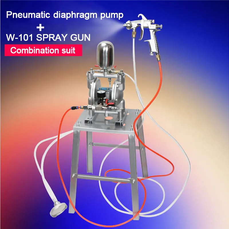 Pneumatic Double Diaphragm Pump Paint Pump, 3/8\