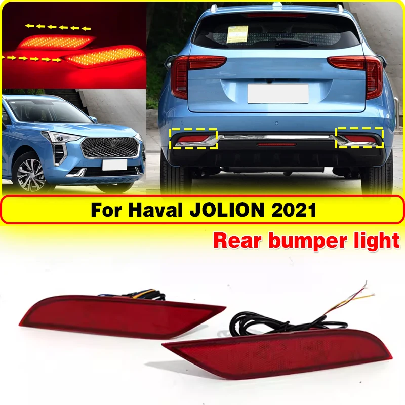 

For Haval JOLION 2021 LED Rear Bumper Light Modification Flowing Tail Light And Rear Fog Light Accessories