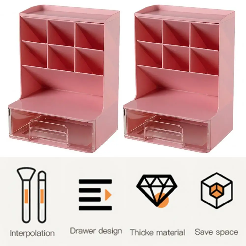 ที่ใส่ปากกาบนโต๊ะความจุกล่องเก็บสินค้า kuas Rias ปากกาตั้งโต๊ะอเนกประสงค์