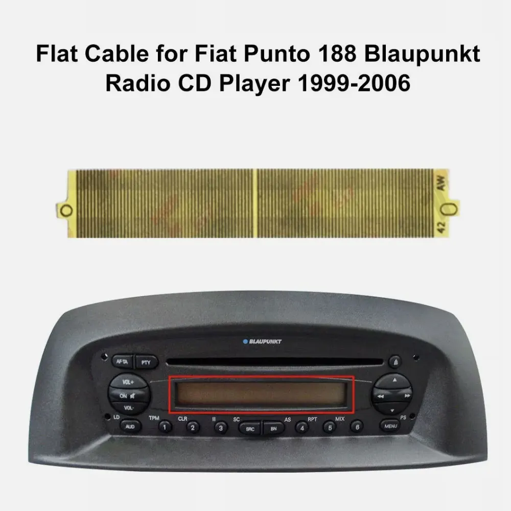 Flat Cable for Alfa Romeo 156 (932) Fiat Punto 188 Blaupunkt Radio CD Player