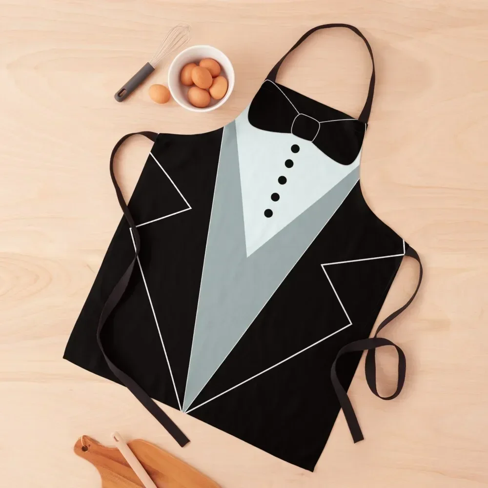 

BLACK SUIT TIE FUNNY TUXEDO T-SHIRT Apron Ladies Chef Uniform Woman Apron