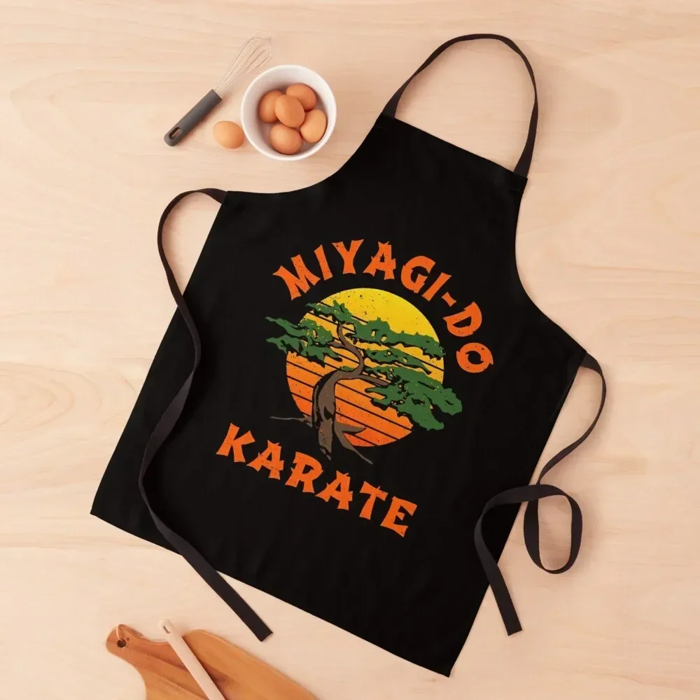 

Miyagi Do Karate Apron Kitchen Kawaii Accessories chef costume Women's Dress Apron