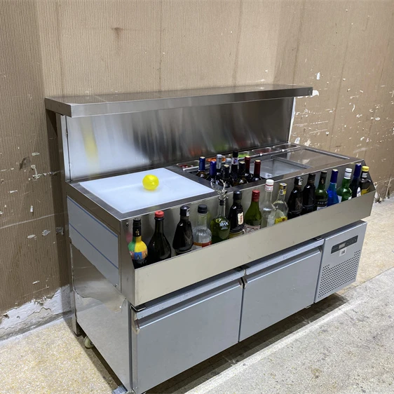 

Шоу-бар Бармен Станция Полностью функция Барная рабочая система Стойка Стол Из нержавеющей стали OEM Заводской производитель