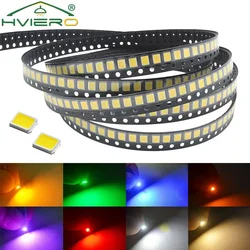 100 Uds 3,3 V 2835 5730 3020 Chips brillantes SMD LED rojo amarillo blanco azul RGB púrpura rosa diodos emisores de luz atmósfera de iluminación