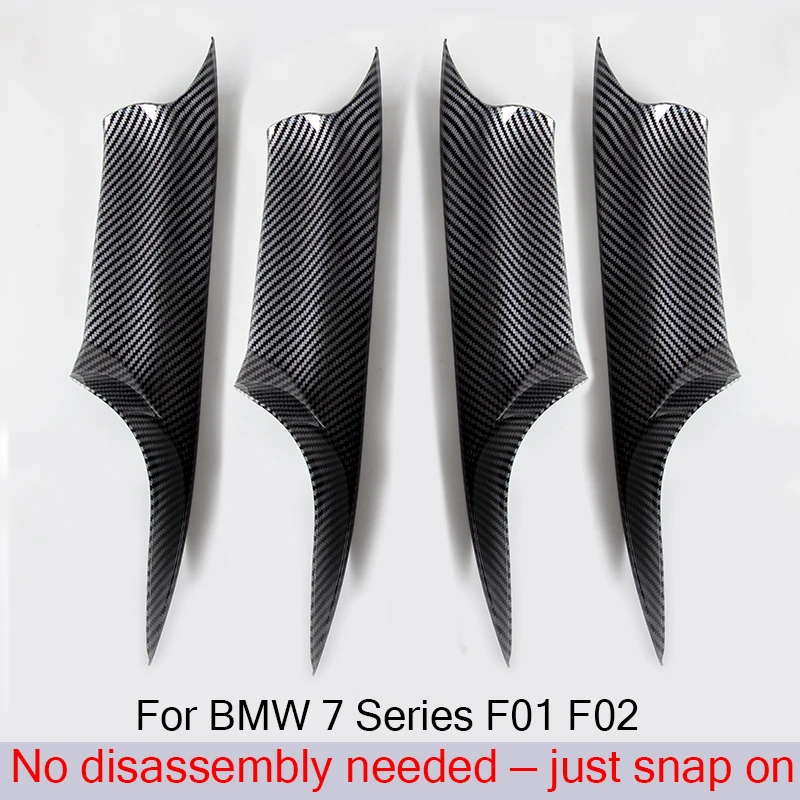 For BMW 7 Series F01 F02 Car Door Handle Cover 730Ld 740i 740Li 750i 2009-2015 Front Rear Left Right Interior Door Handle Trim