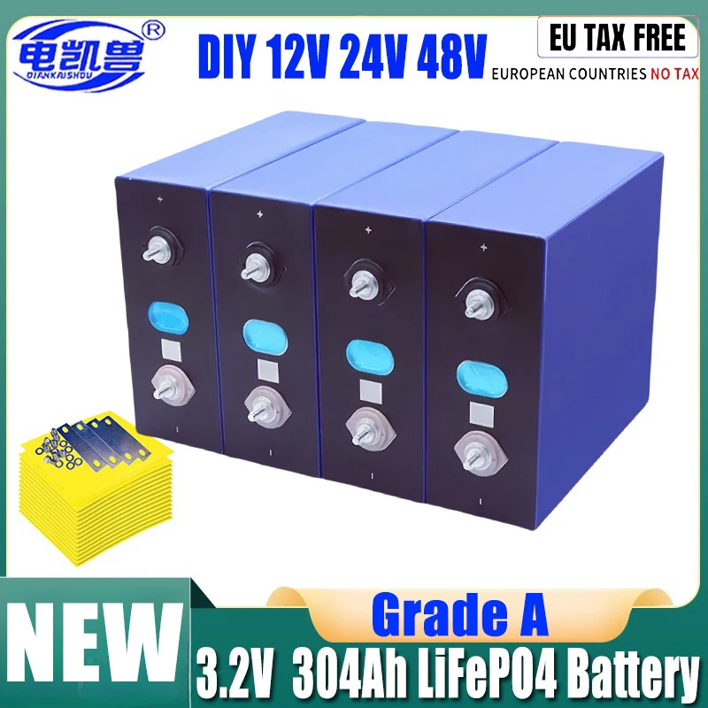 2024 3,2V Lf304ah 105ah Lifepo4 Batterie DIY 12V 24V 48V A-Klasse Golf wagen Marine wiederauf ladbare Batterie pack