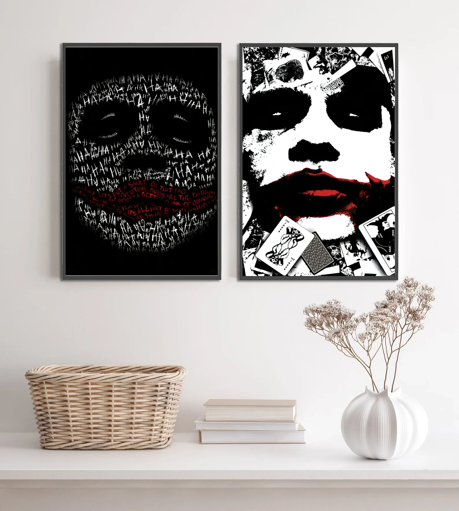 Wall Decoration Canvas Painting DC Batman The Dark Knight Self-adhesive Movie Figures Wall Art Bedroom Cartoons Decor