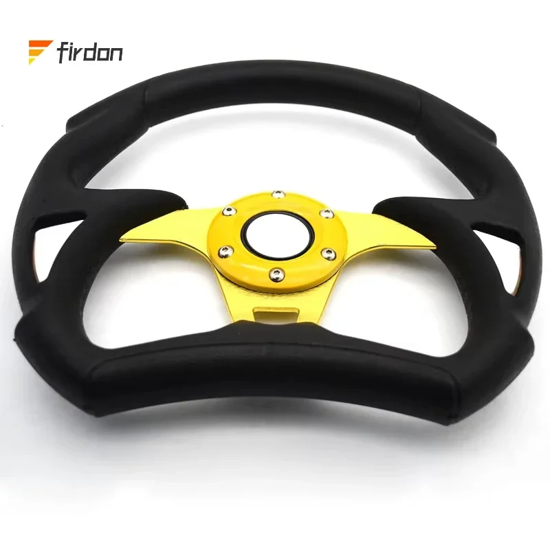 Colorful Hot Universal Quick D Shape Racing Car Steering Wheel Car Modify Racing Steering Wheel Car For TRD Jeep And Decoration