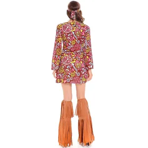 مجموعة أزياء تأثيري شرابات هندية للنساء, سلام الحب, الهيبي, عيد الميلاد, أداء مسرح, هالوين, تلبيس, ملابس الحفلات أعلى 6 مبيعات فساتين الحفلات الهندية - No2