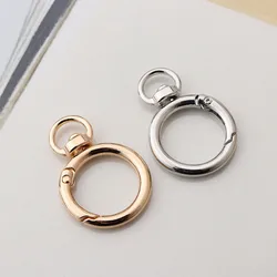 1PC O Ring Spring Clasps Openable Round Carabiner Keychain Bag Clips Hook Dog Chain Buckles Connector For DIY Jewelry Making