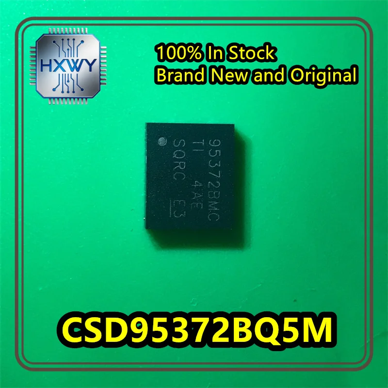 (2/10 pieces) CSD95372BQ5M silkscreened 95372BM package  QFN12 voltage regulator in stock electronic device IC.