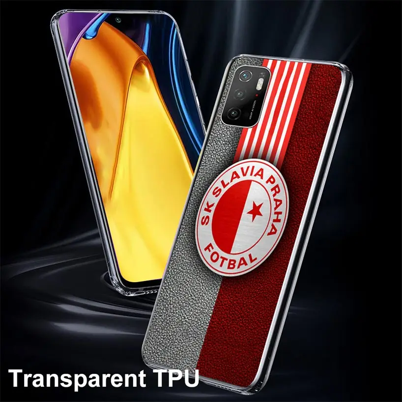 Sk Slavia Praha-funda de teléfono para Xiaomi Poco X3, Nfc, X5, X6, X4, Gt, F6, F5 Pro, F4, F3, F2, M5S, M5, M4, M3, 5G, Trend Fund