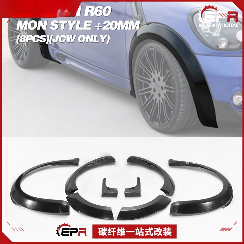 لـ Mini R60 JCW Countryman (2010-2016) - أقواس العجلات الأمامية والخلفية ذات الجسم العريض المخصص #1