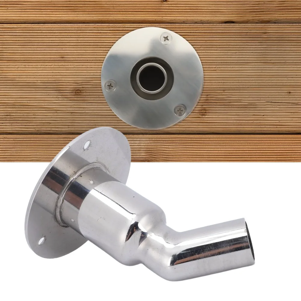 Stainless Steel Bend Thru Hull Fitting Bend Design 24mm Diameter Thru Hull Exhaust Skin Diesel Heater Port Exhaust Skin