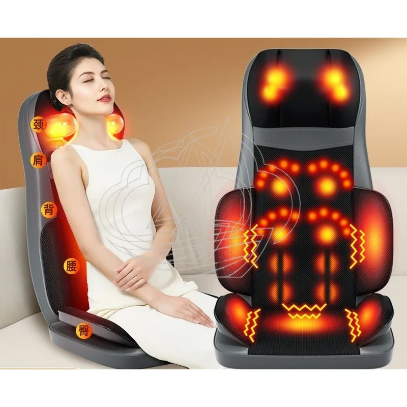 Neck Waist Massage Cushion Ergonomic Lumbar Support Pillow Deep Tissue Relax Massager Relieve Back Fatigue