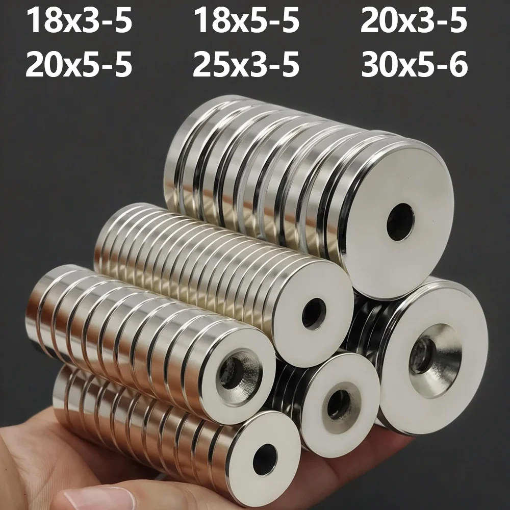 

iman Refrigerator magnets With holes DIY Office 18x3-5/18x5-5/20x3-5/25x3-5/20x5-5/30x5-6mm