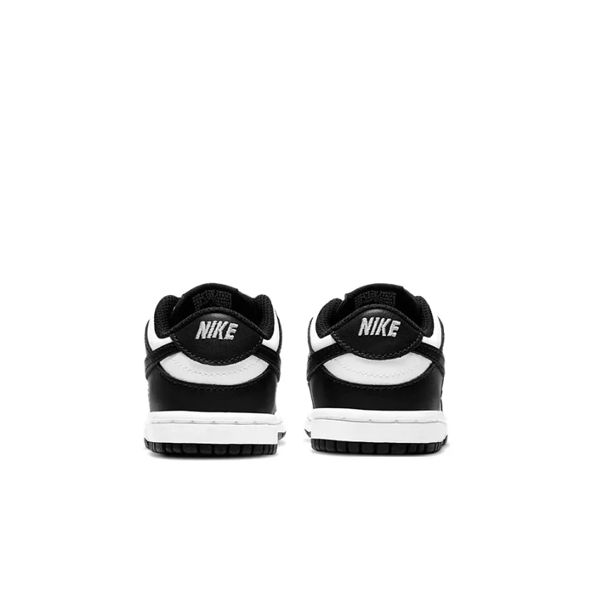 Nike Dunk white/black Trendy and versatile lightweight non-slip wear-resistant toddler shoes black and white Infant and toddler