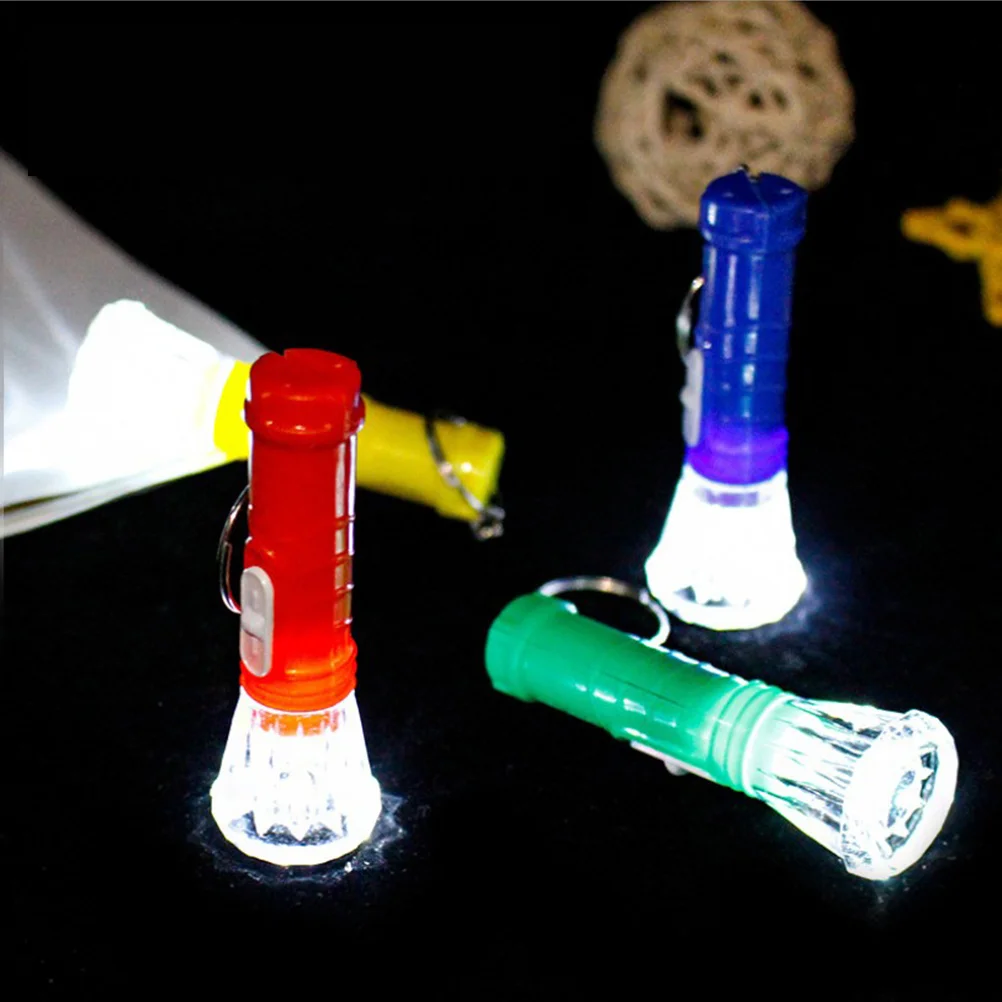 40 Uds llavero portátil antorcha Mini llaveros mochilero linterna llavero LED