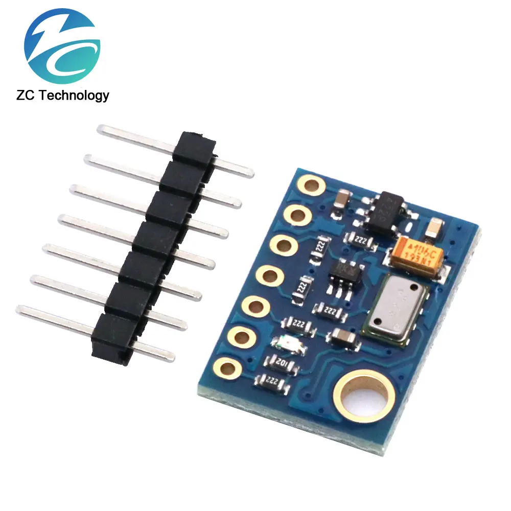 MS5611-01BA03 GY-63 MS5611 Atmospheric Pressure Sensor Module Electronic DIY Board IIC SPI 24Bit AD PCB for Arduino