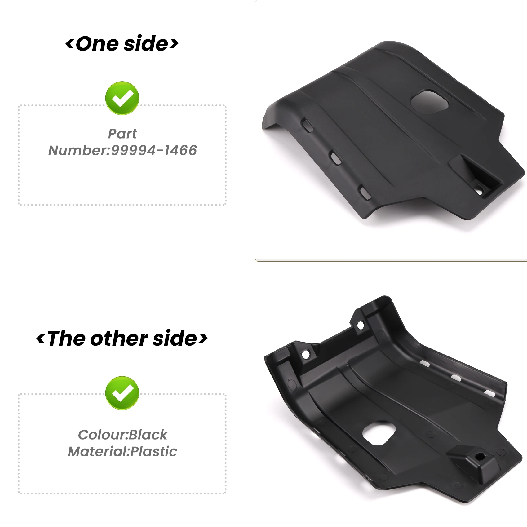 

Motocross Engine Chassis Skid Plate Cover Side Frame Panel Fairing For Kawasaki KLX 230 KLX230 2020-2023-L94A