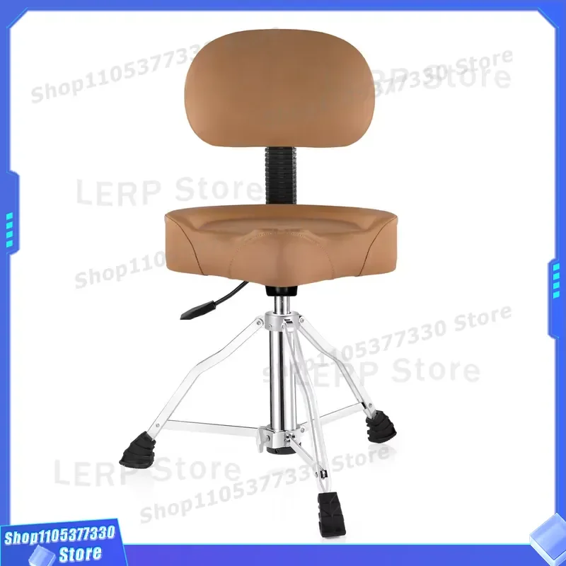 Heavy Duty Hydraulic Drum Throne with Backrest Removable Percussion Seat for Musicians Professional Adjustable Stool