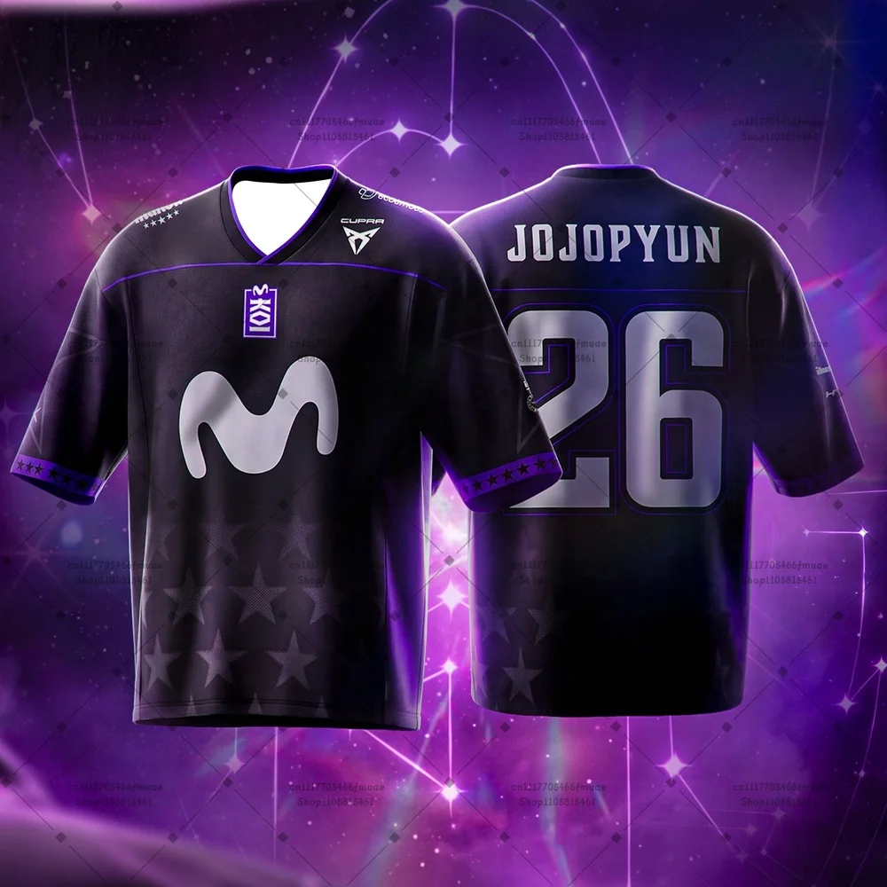 2026 MKOI Elyoya Movistar KOI Esports Team WORLDS MKOI Trikot Herren Damen Atmungsaktives Freizeit-T-Shirt für Gaming-Match-Enthusiasten – Detail 9